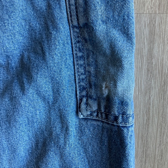 Vintage Carharrt Denim Overalls unisex mid blue one piece jeans - Picture 12 of 16